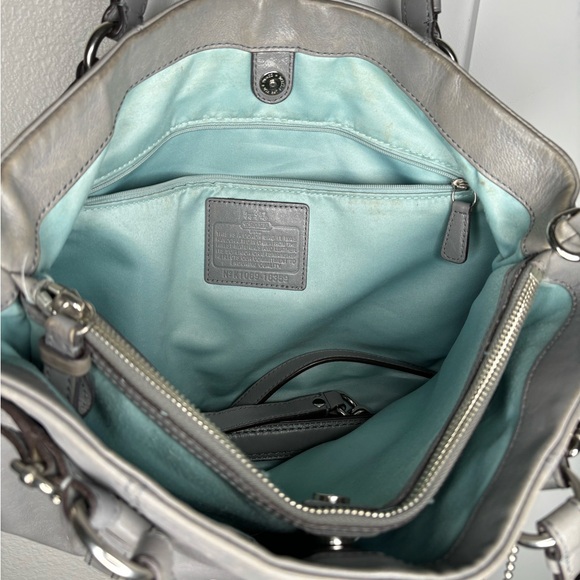 Coach Madison Gray Leather Bag - Picture 3 of 5
